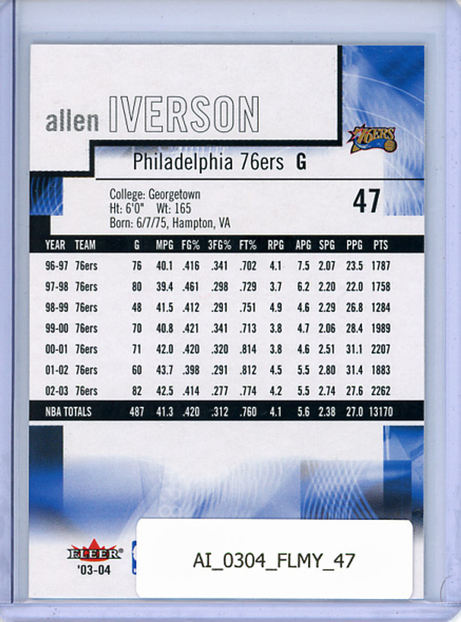 Allen Iverson 2003-04 Mystique #47