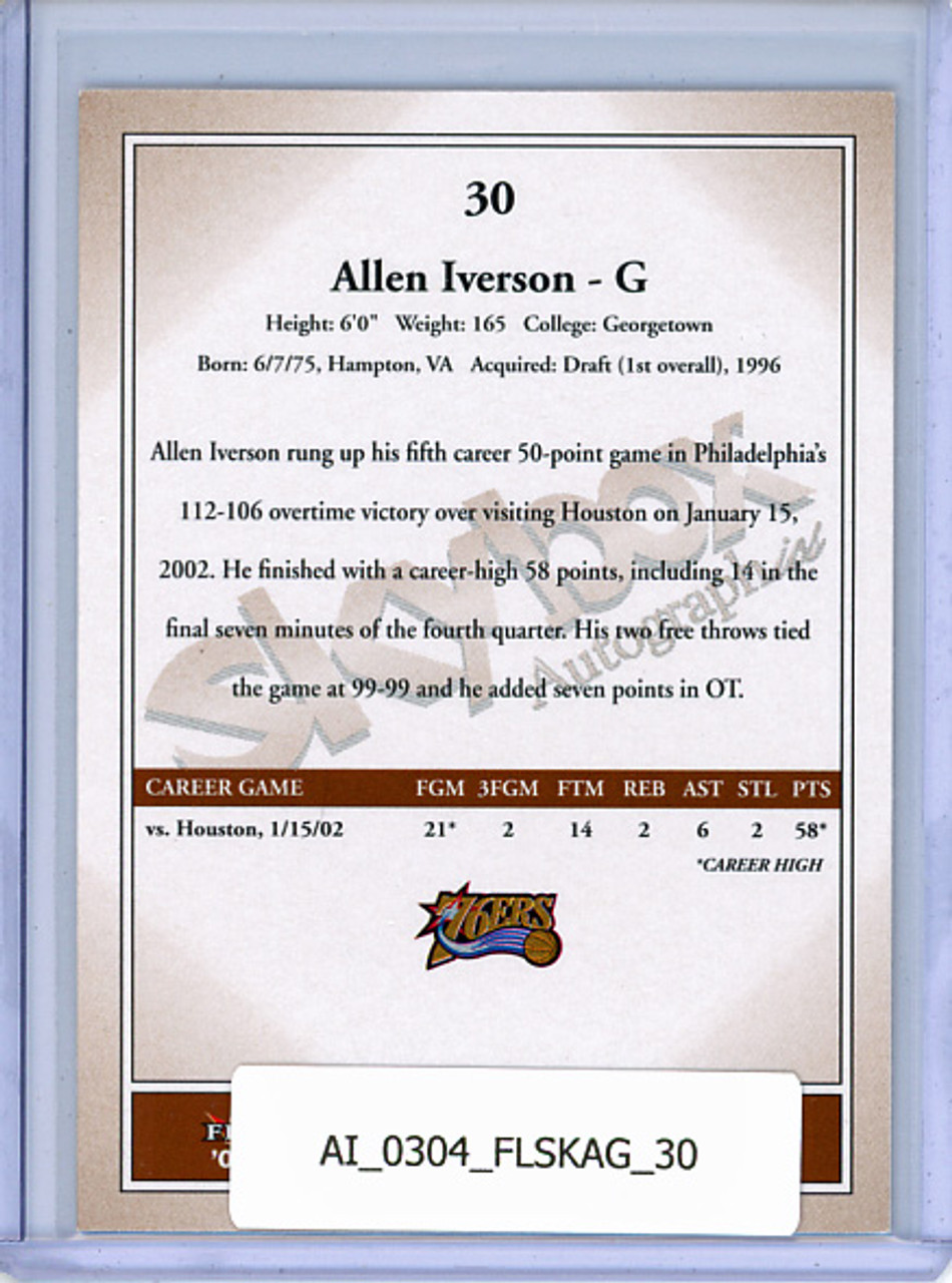 Allen Iverson 2003-04 Skybox Autographics #30