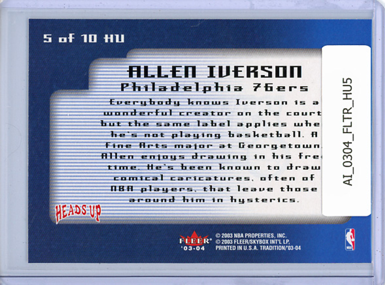 Allen Iverson 2003-04 Tradition, Heads Up #HU5