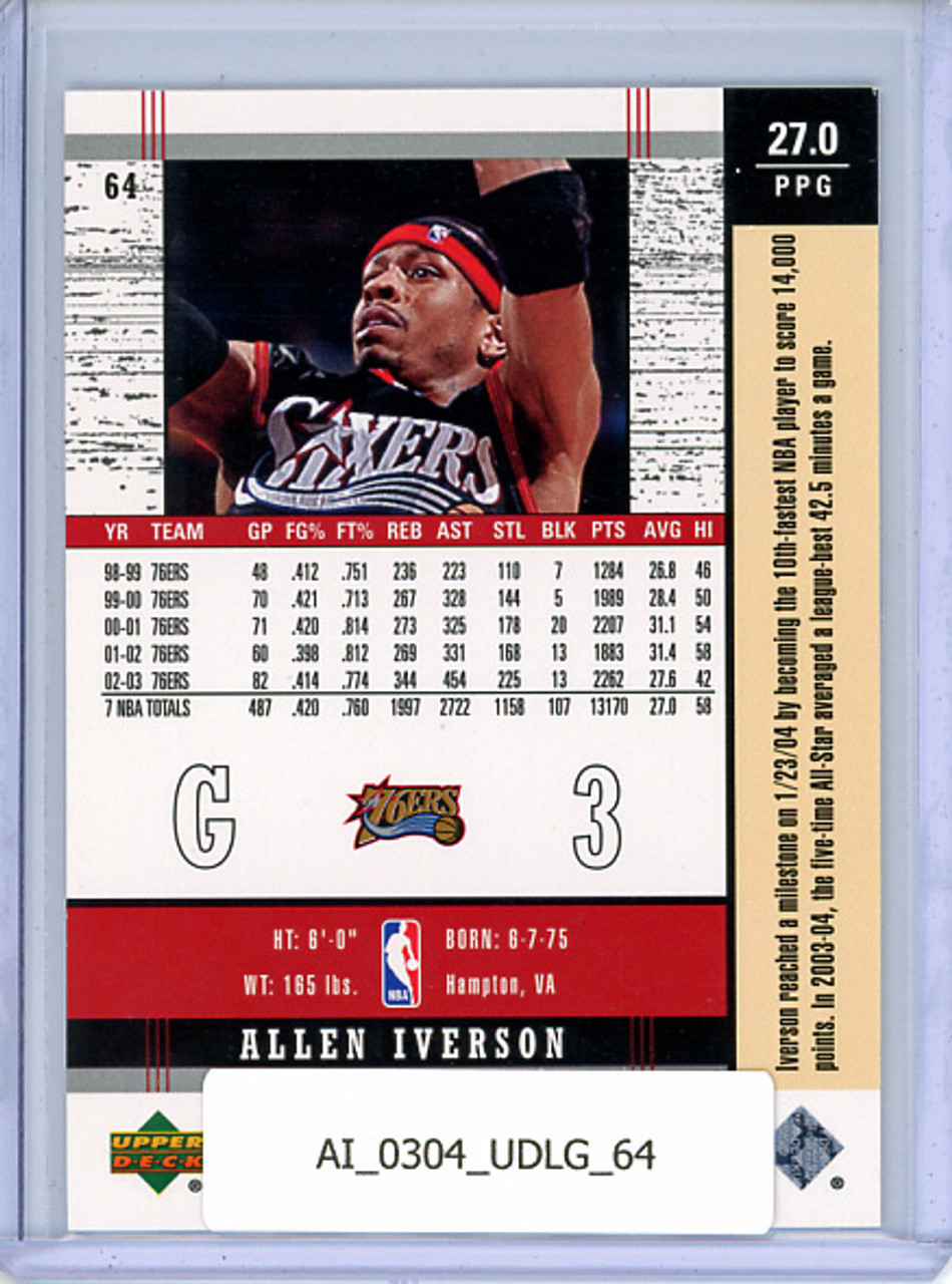 Allen Iverson 2003-04 Legends #64