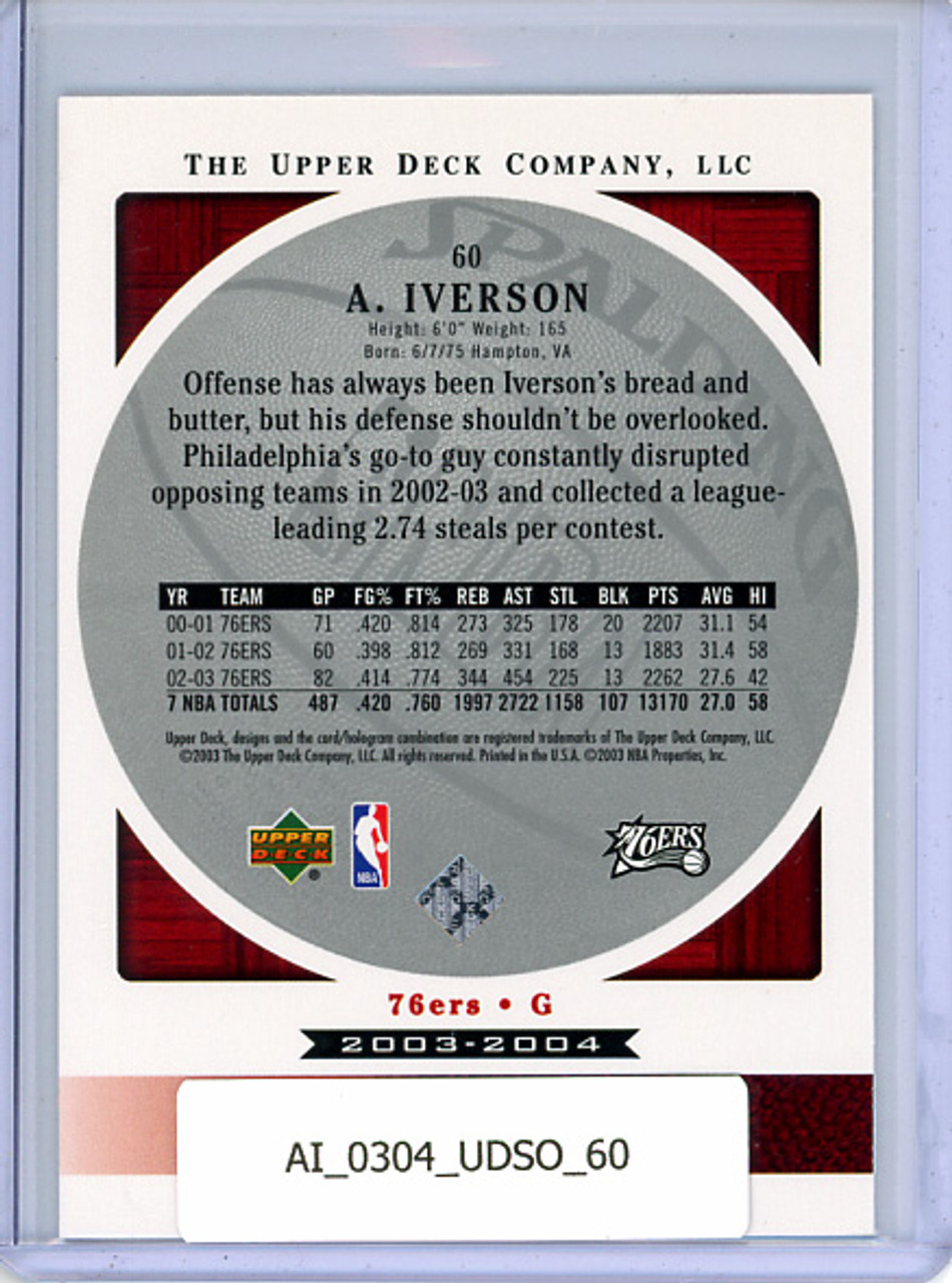 Allen Iverson 2003-04 Standing O #60