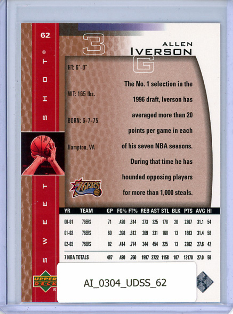 Allen Iverson 2003-04 Sweet Shot #62