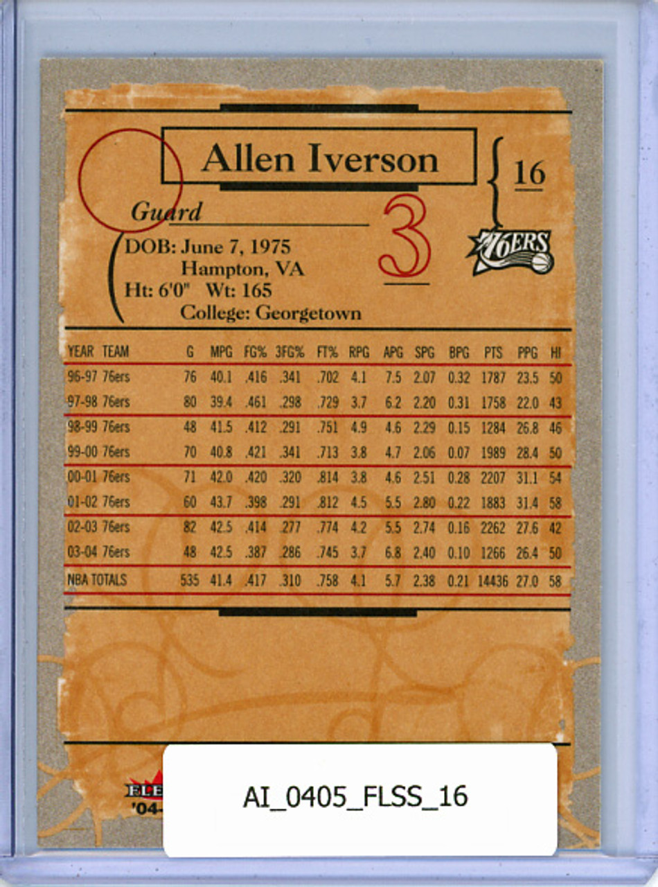 Allen Iverson 2004-05 Sweet Sigs #16