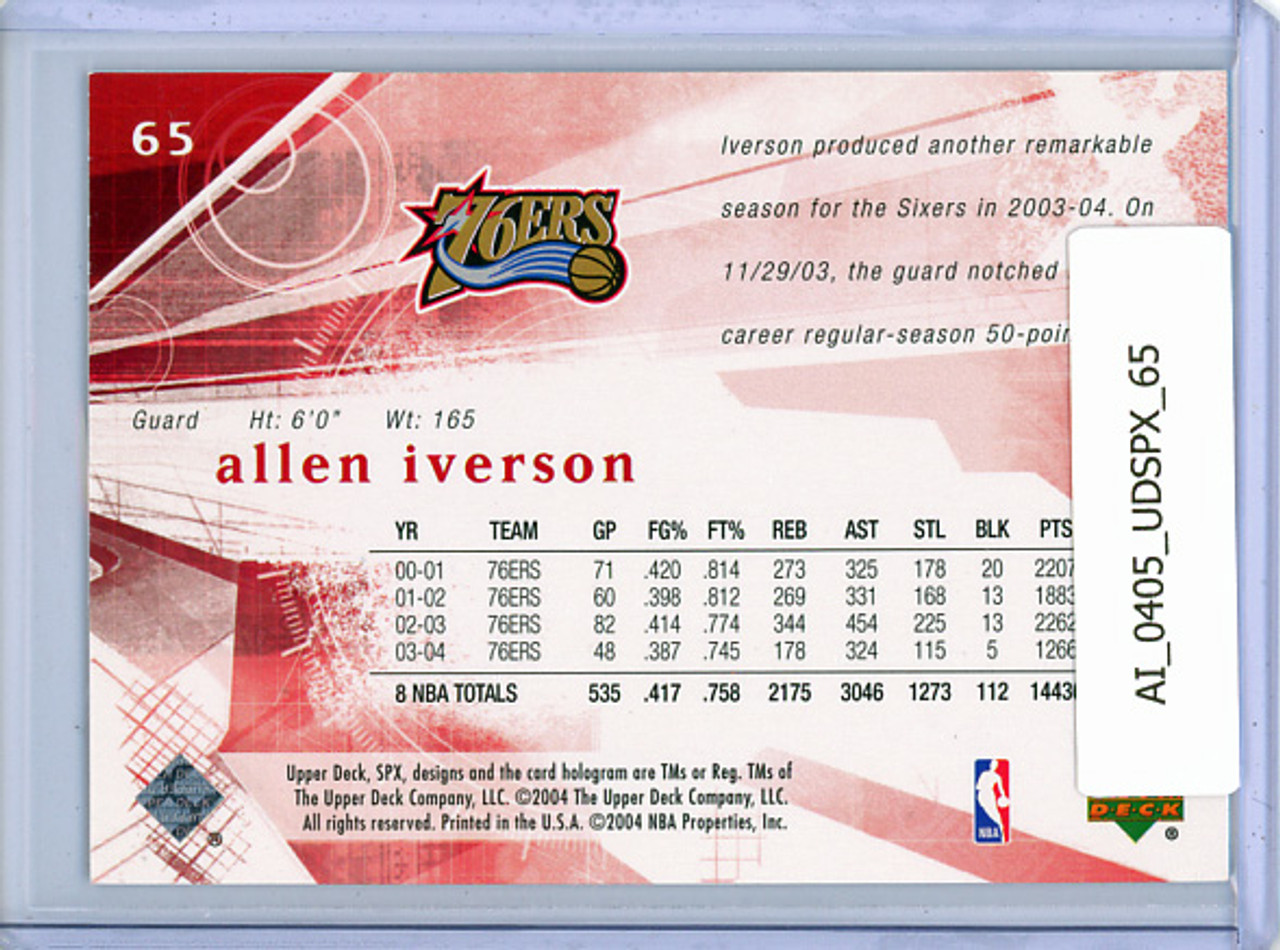 Allen Iverson 2004-05 SPx #65