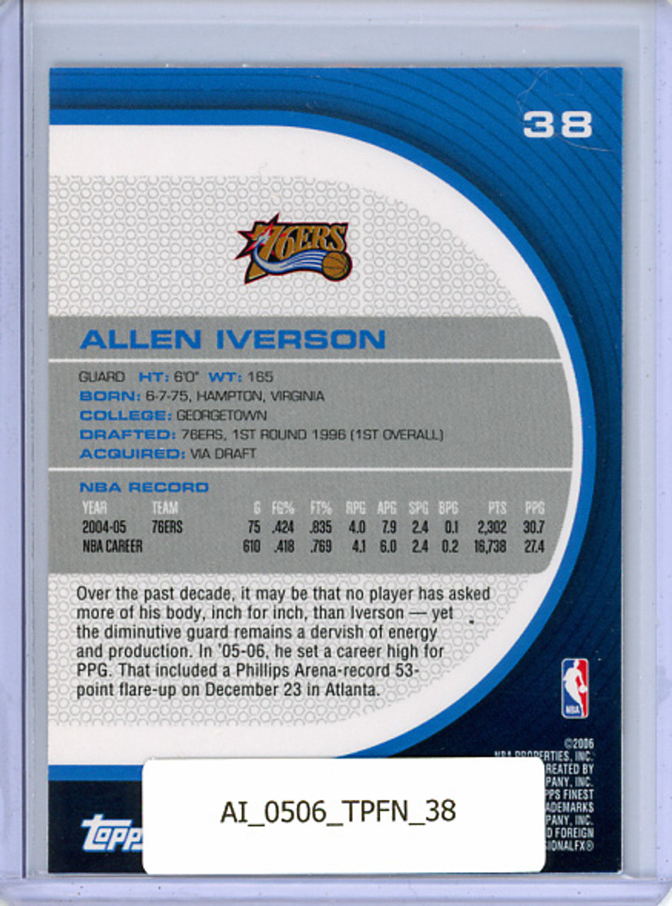 Allen Iverson 2005-06 Finest #38