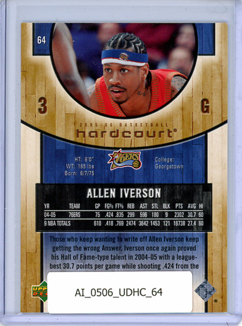 Allen Iverson 2005-06 Hardcourt #64