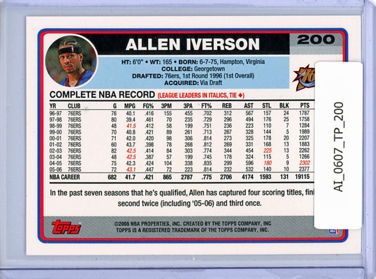 Allen Iverson 2006-07 Topps #200