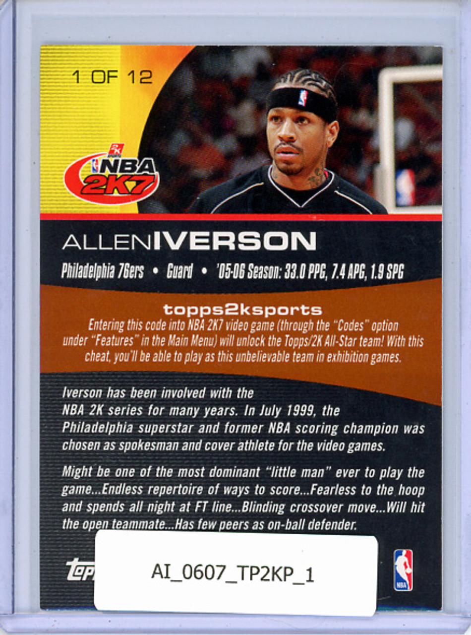 Allen Iverson 2006-07 Topps, 2K7 Promotion #1
