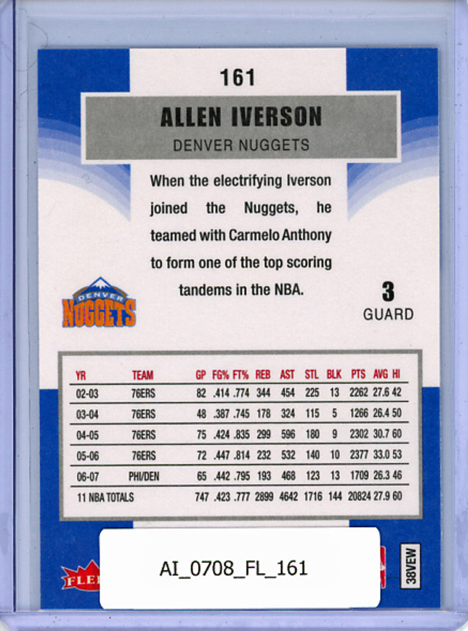 Allen Iverson 2007-08 Fleer #161