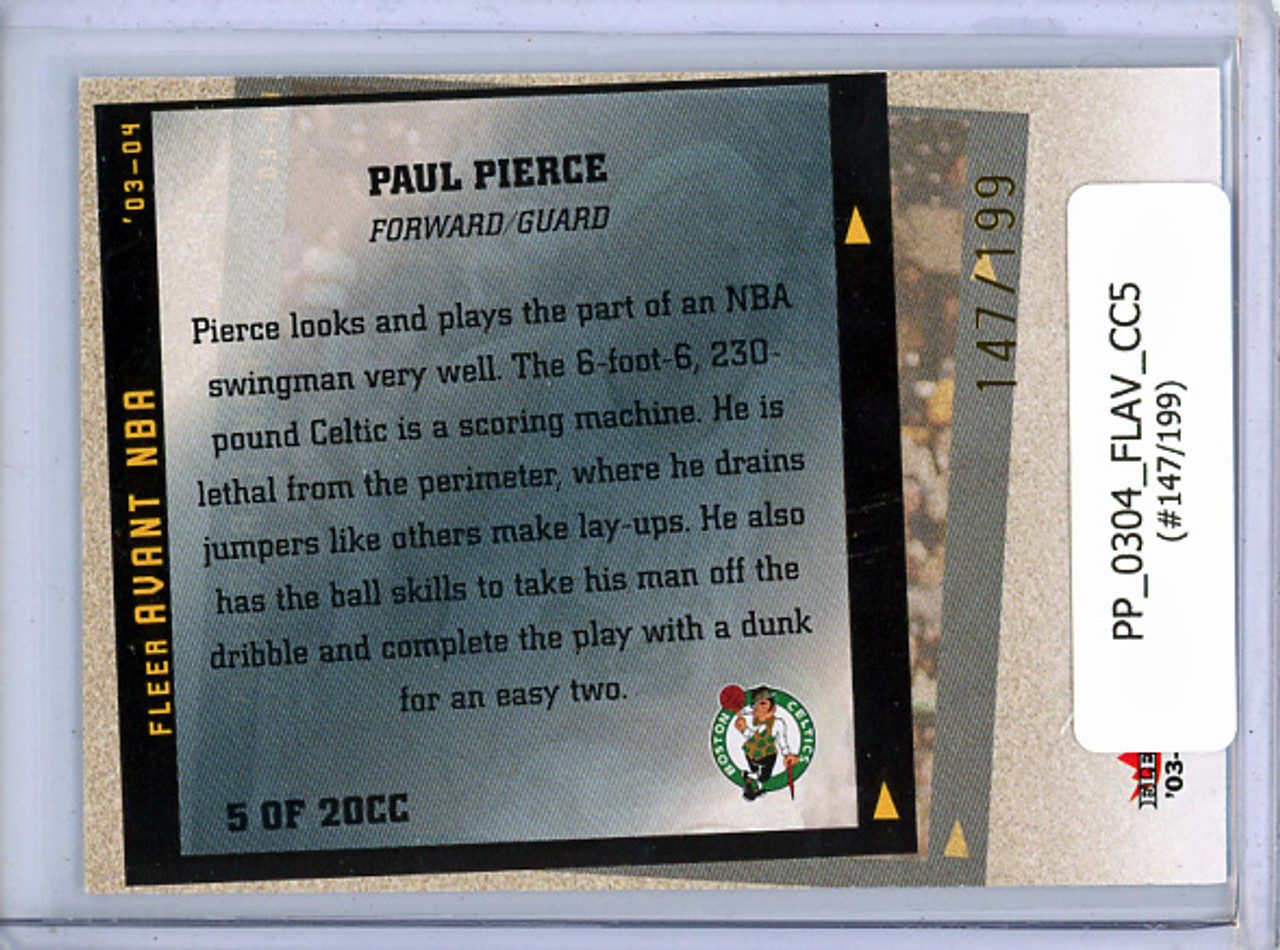 Paul Pierce 2003-04 Avant, Candid Collection #CC5 (#147/199)