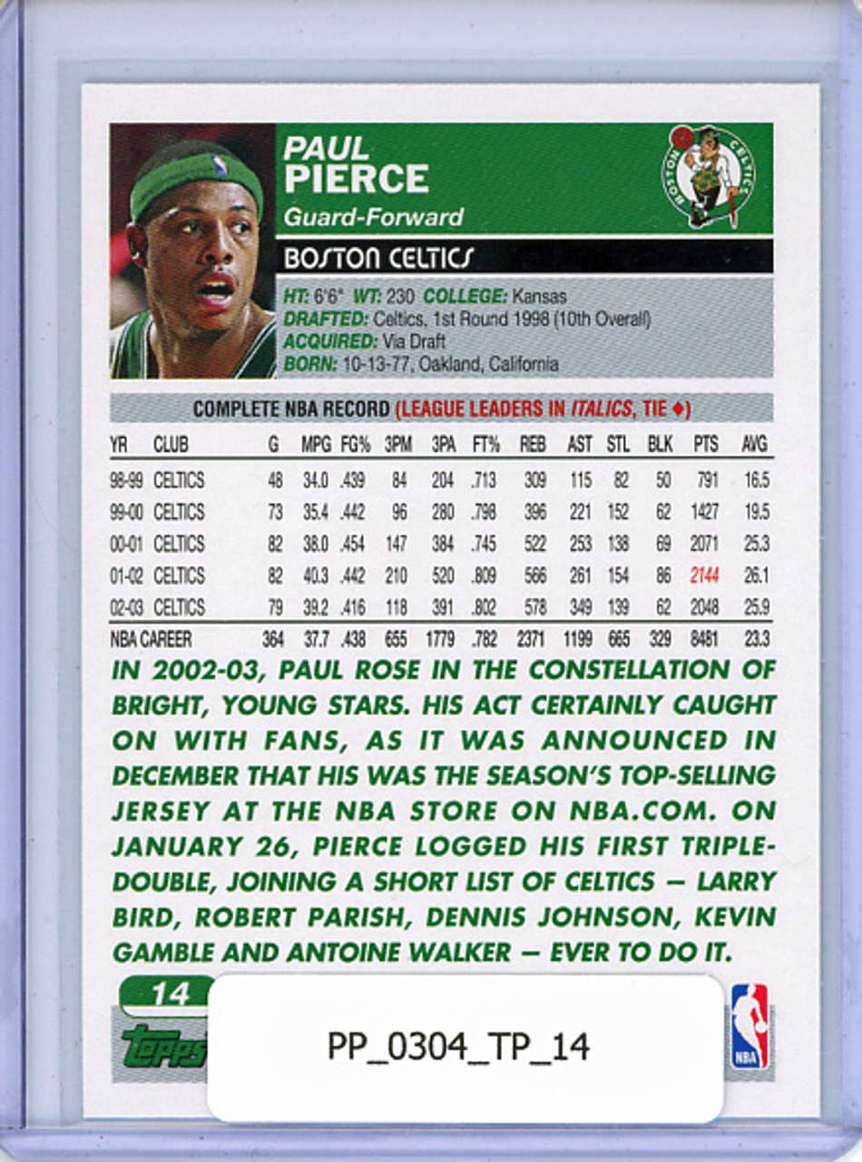 Paul Pierce 2003-04 Topps #14