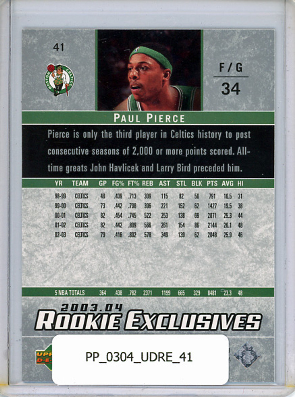 Paul Pierce 2003-04 Rookie Exclusives #41