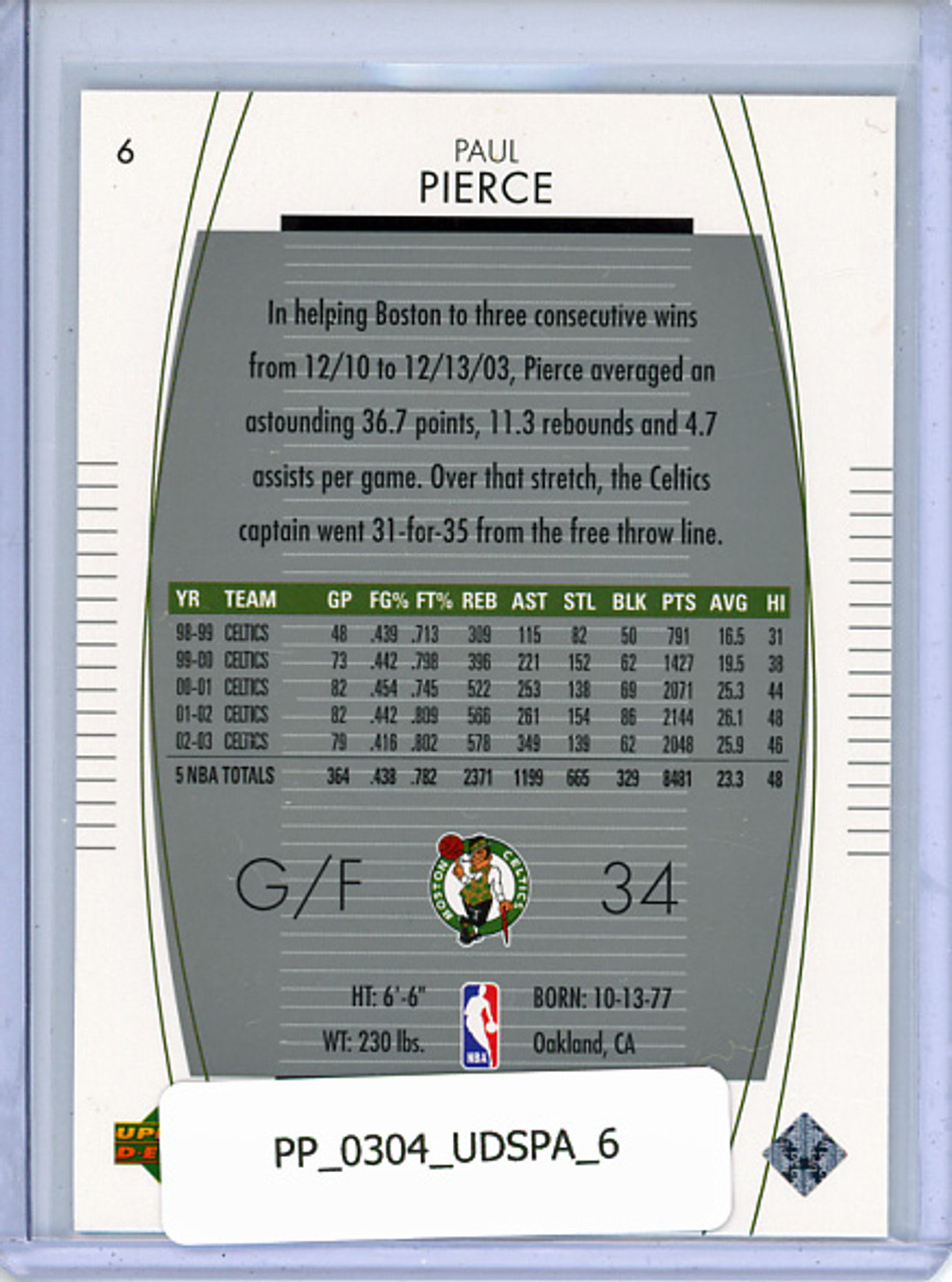 Paul Pierce 2003-04 SP Authentic #6