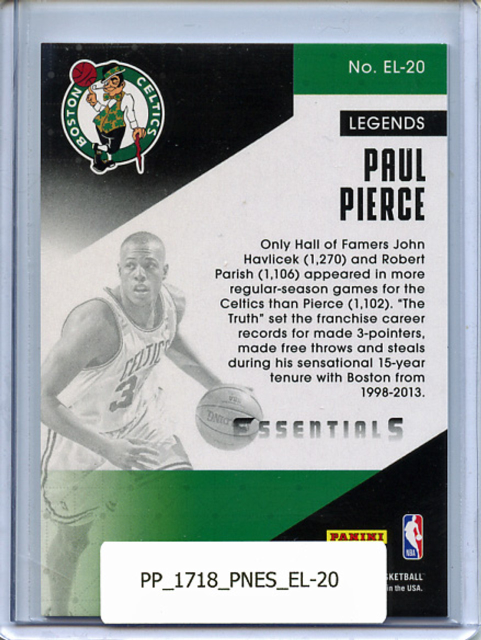 Paul Pierce 2017-18 Essentials, Essential Legends #EL-20