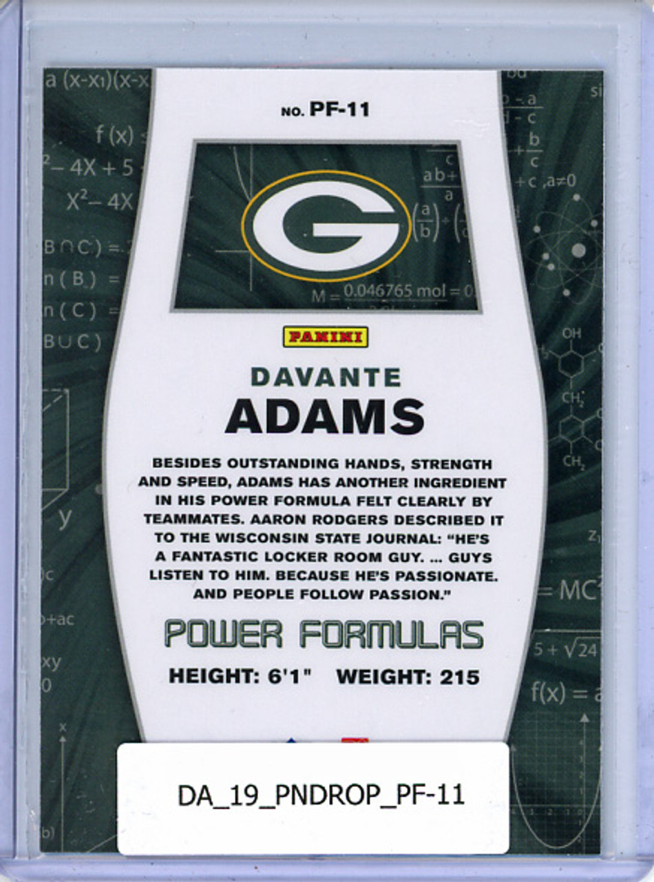 Davante Adams 2019 Donruss Optic, Power Formulas #PF-11