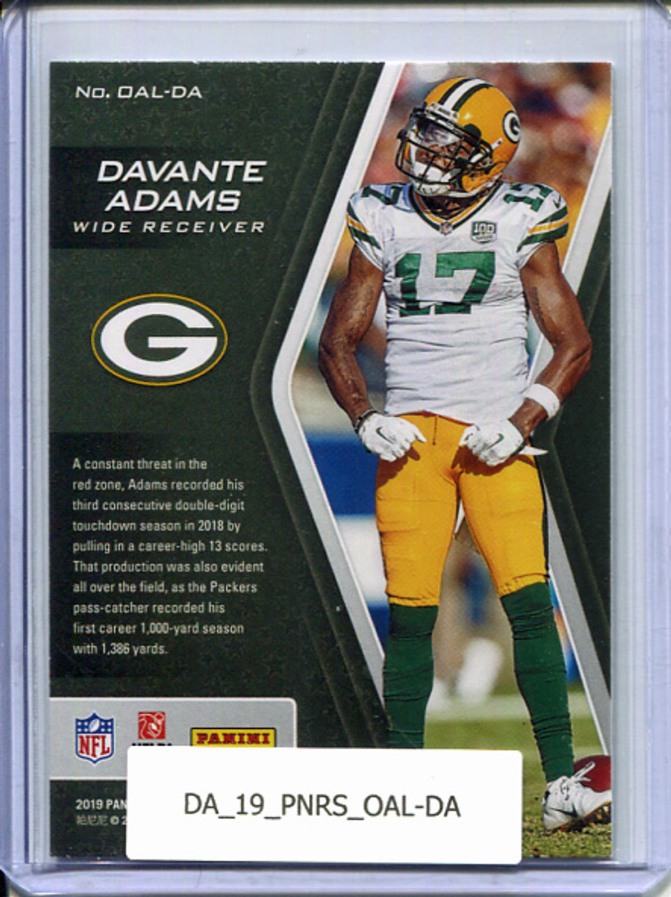 Davante Adams 2019 Rookies & Stars, On Another Level #OAL-DA