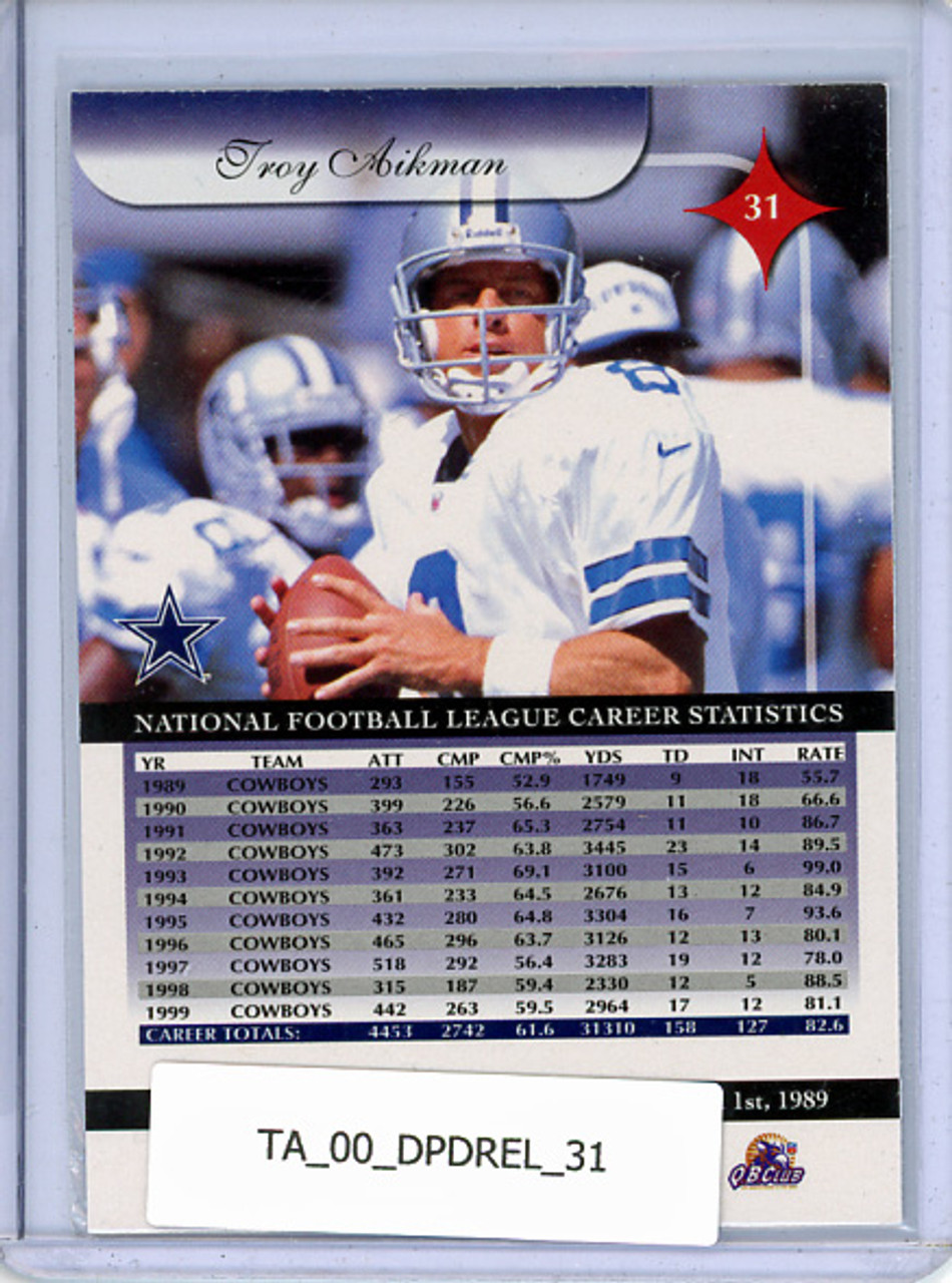 Troy Aikman 2000 Donruss Elite #31