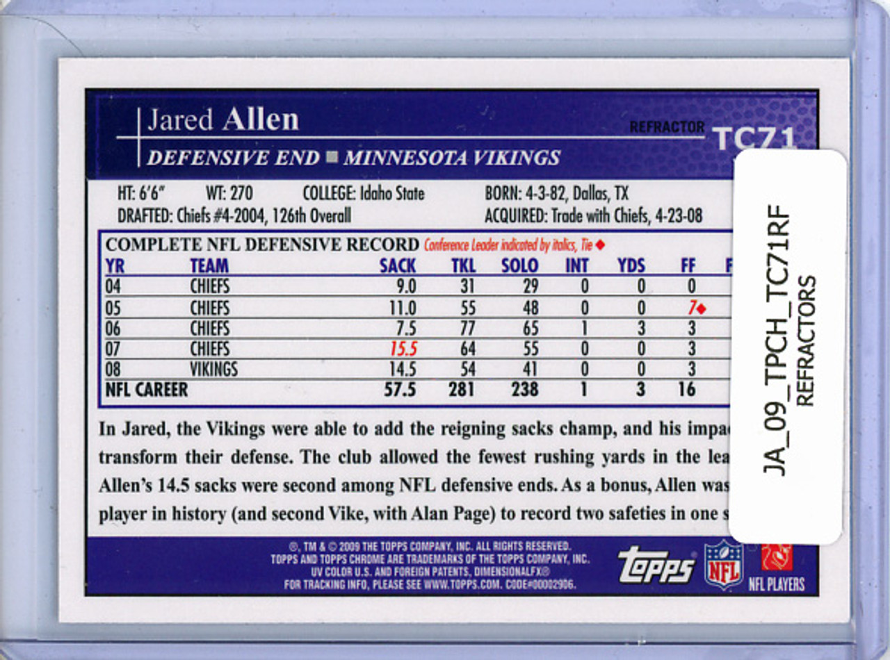 Jared Allen 2009 Topps Chrome #TC71 Refractors