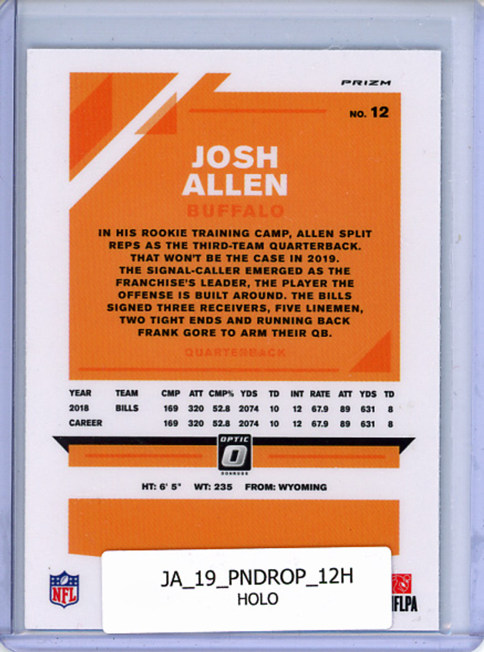 Josh Allen 2019 Donruss Optic #12 Holo