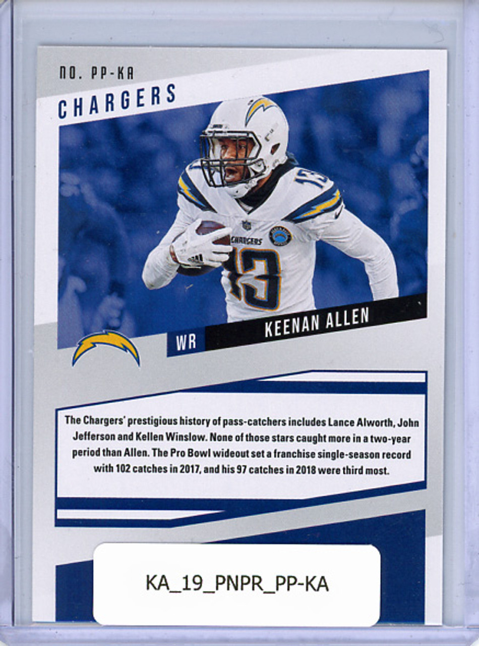 Keenan Allen 2019 Prestige, Prestigious Pros #PP-KA