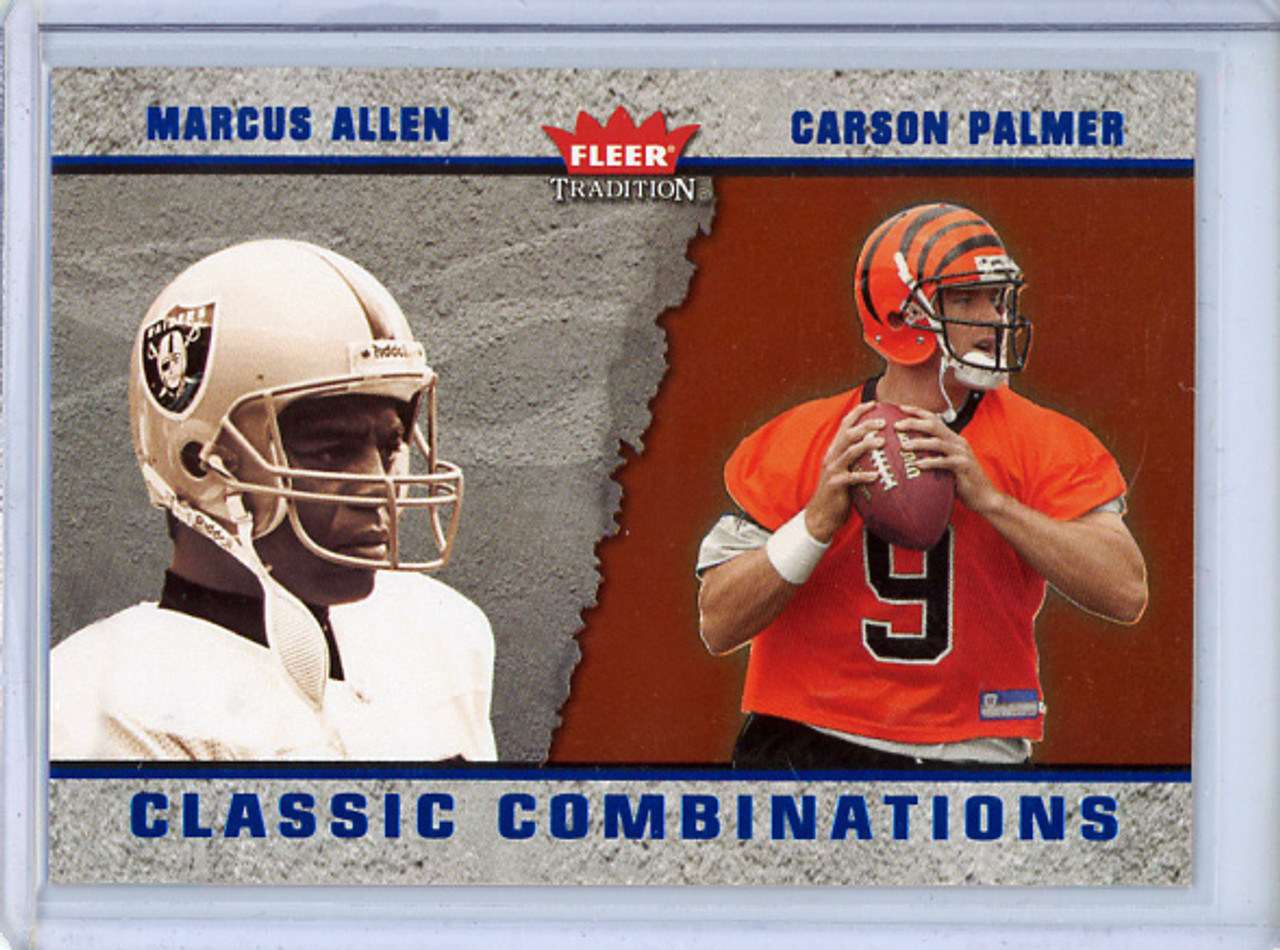 Marcus Allen, Carson Palmer 2003 Tradition, Classic Combinations #CC5 (#0973/1500)