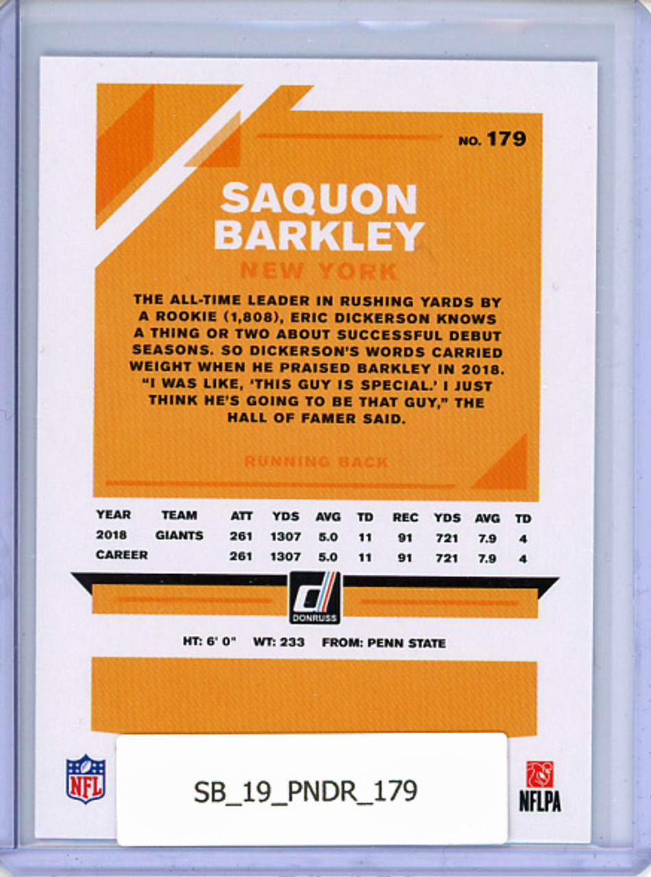 Saquon Barkley 2019 Donruss #179
