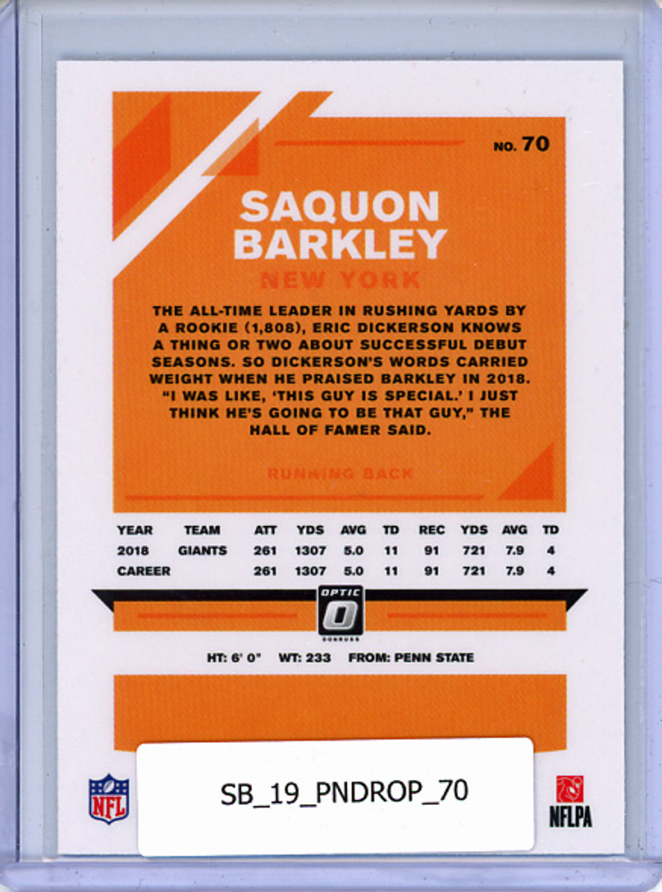 Saquon Barkley 2019 Donruss Optic #70