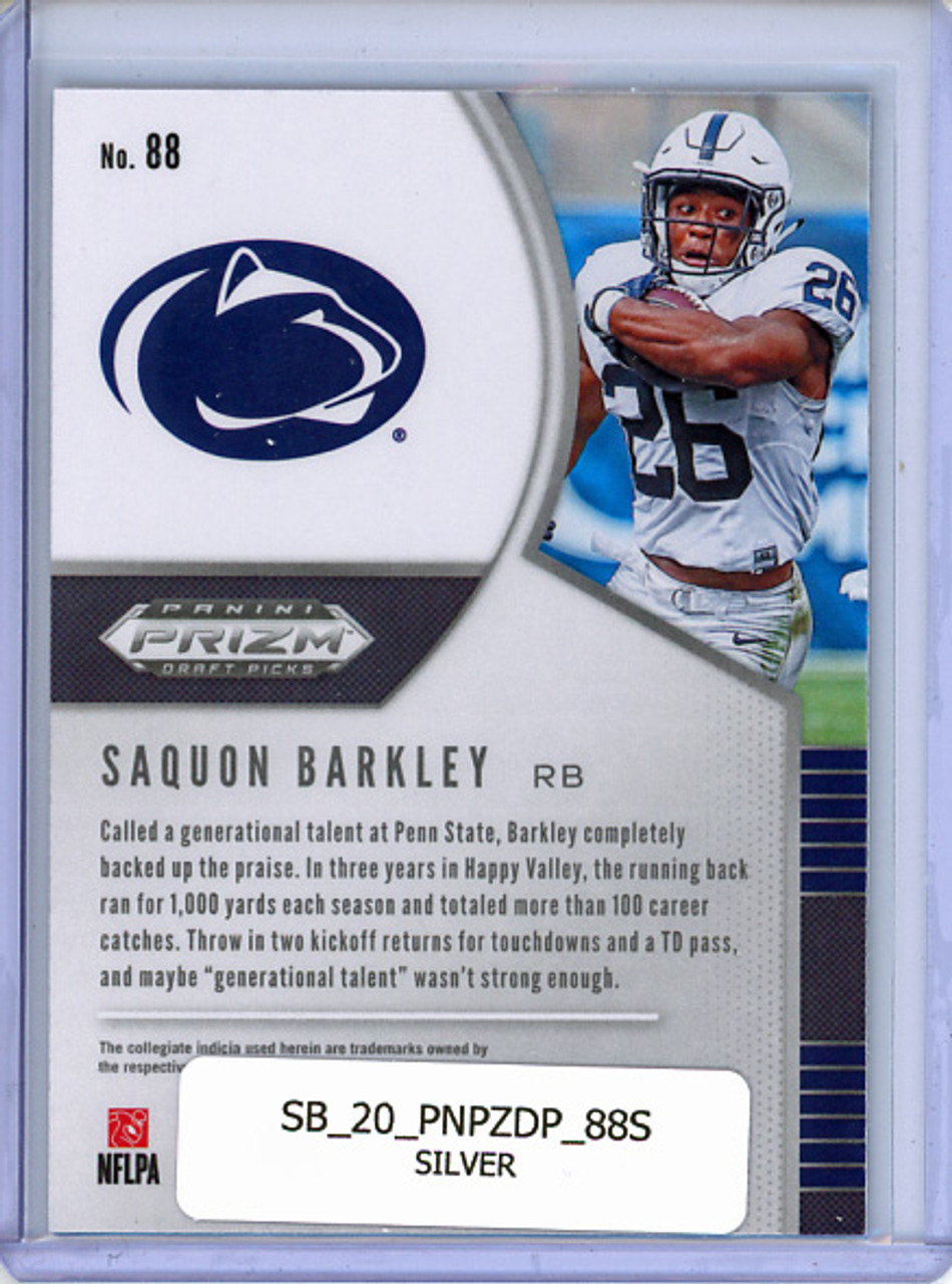 Saquon Barkley 2020 Prizm Draft Picks #88 Silver