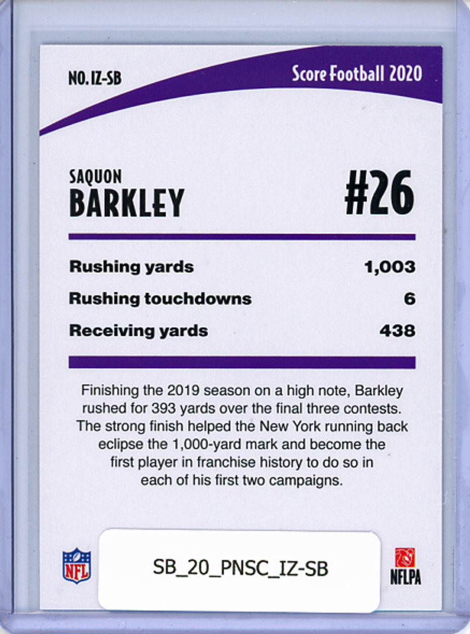 Saquon Barkley 2020 Score, In the Zone #IZ-SB