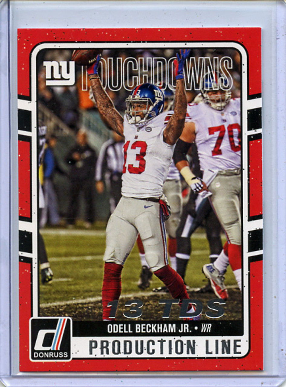 Odell Beckham Jr. 2016 Donruss, Production Line Touchdowns #8