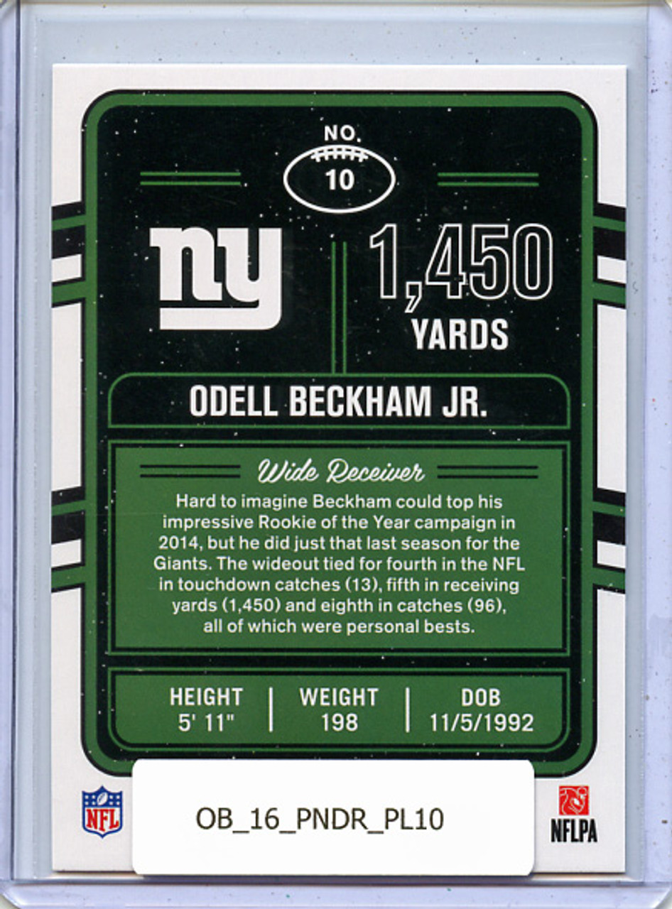 Odell Beckham Jr. 2016 Donruss, Production Line Yards #10