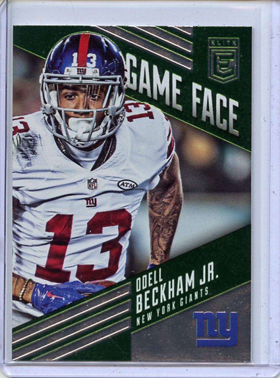 Odell Beckham Jr. 2016 Donruss Elite, Game Face #GF-OB Green