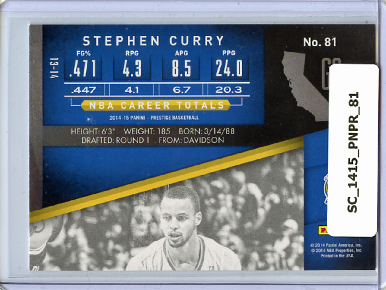 Stephen Curry 2014-15 Prestige #81