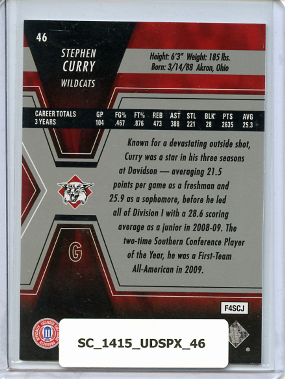 Stephen Curry 2014-15 SPx #46