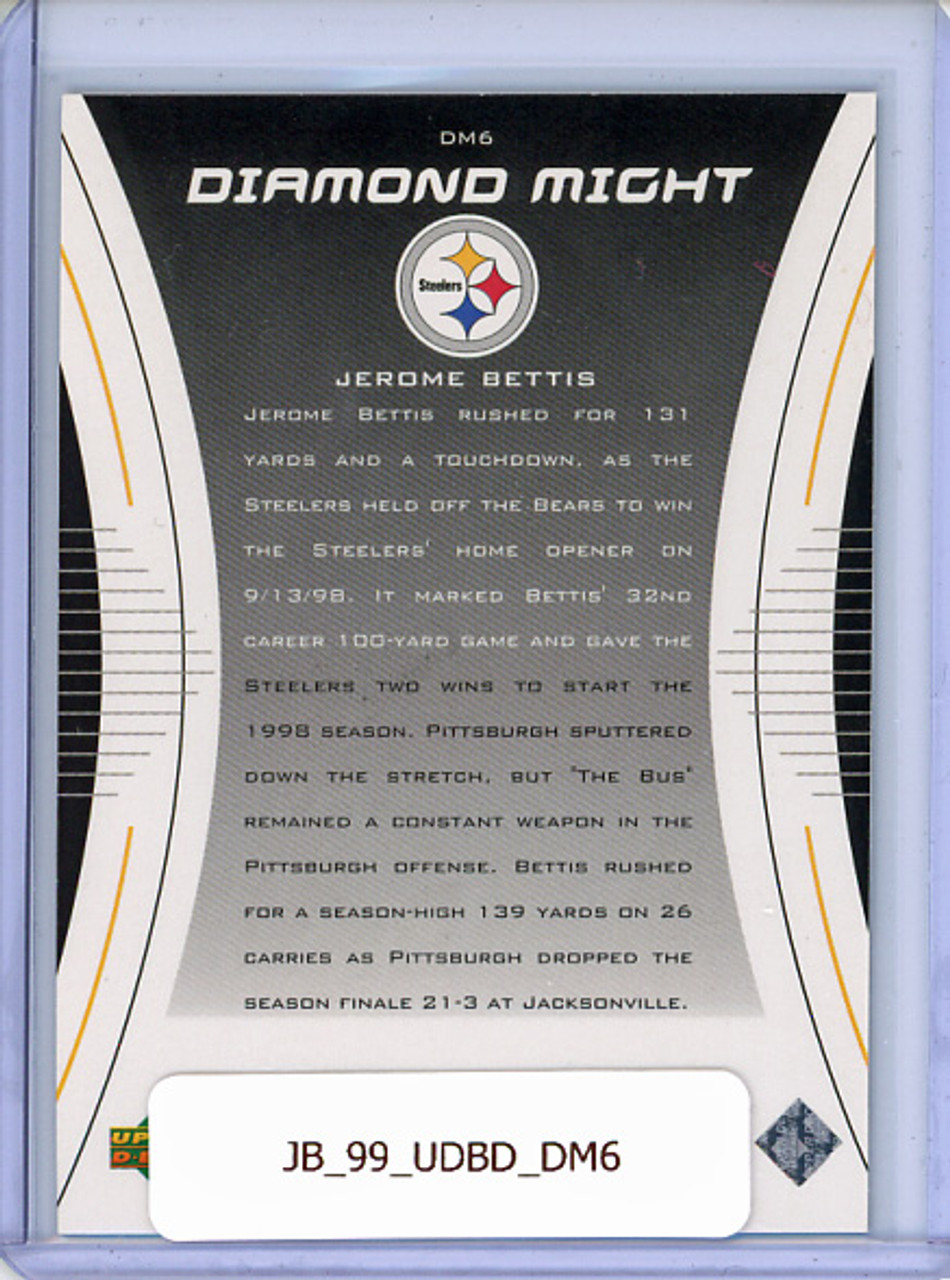 Jerome Bettis 1999 Black Diamond, Diamond Might #DM6