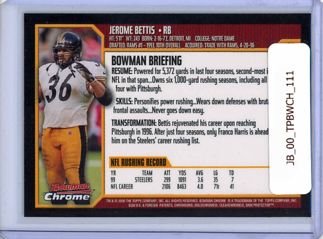 Jerome Bettis 2000 Bowman Chrome #111