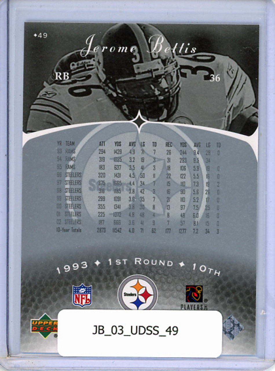 Jerome Bettis 2003 Sweet Spot #49