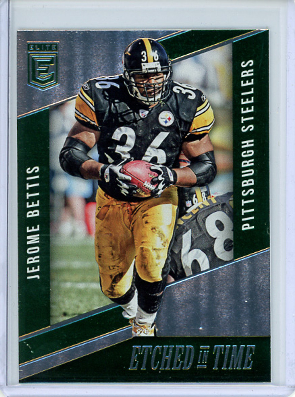 Jerome Bettis 2016 Donruss Elite, Etched in Time #ET-JB Green