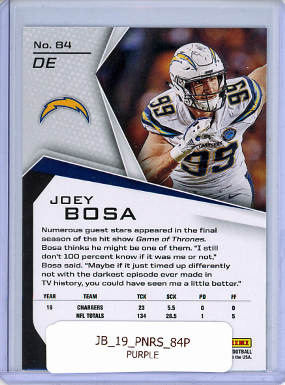 Joey Bosa 2019 Rookies & Stars #84 Purple