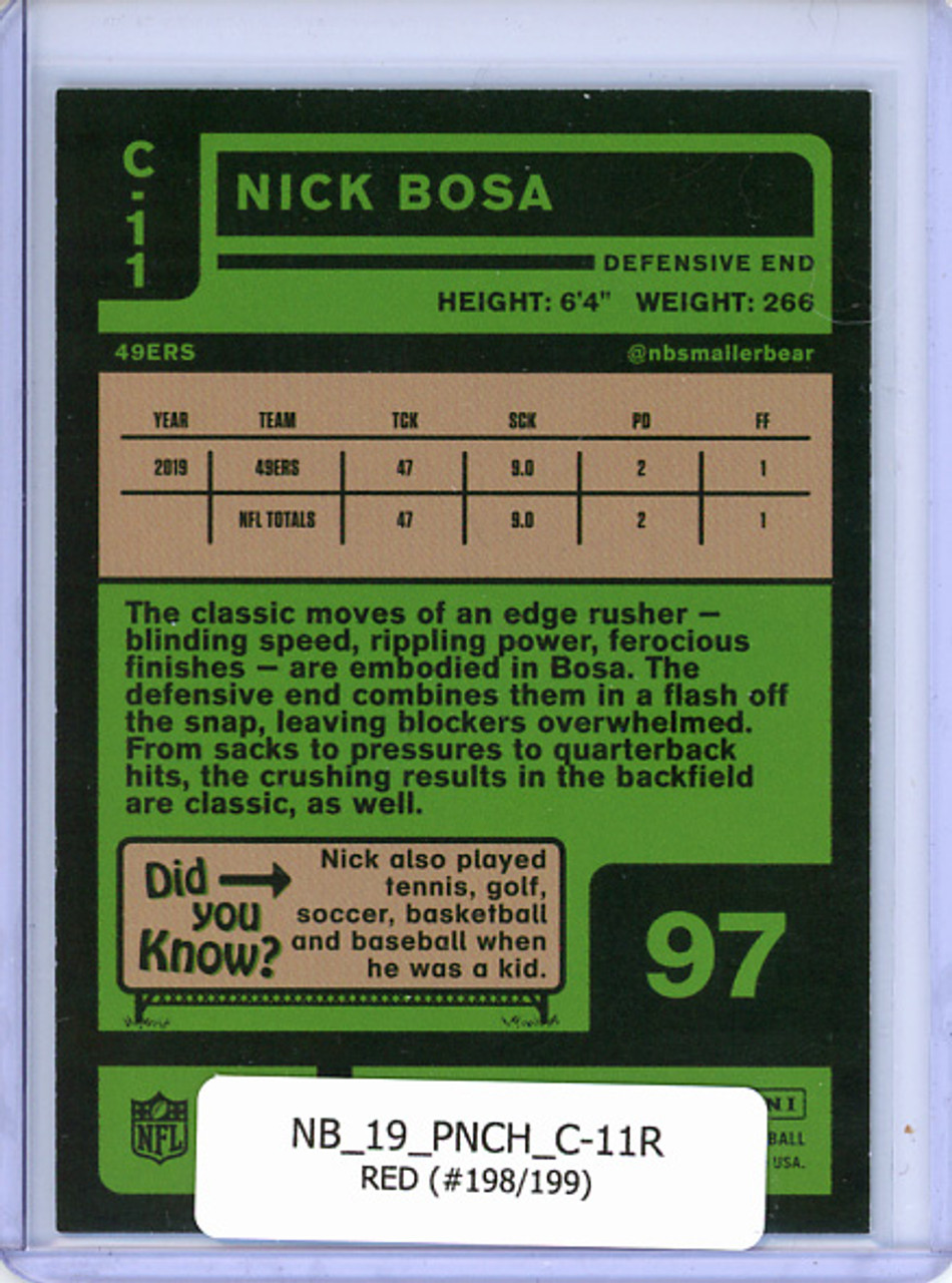 Nick Bosa 2019 Chronicles, Classics #C-11 Red (#198/199)