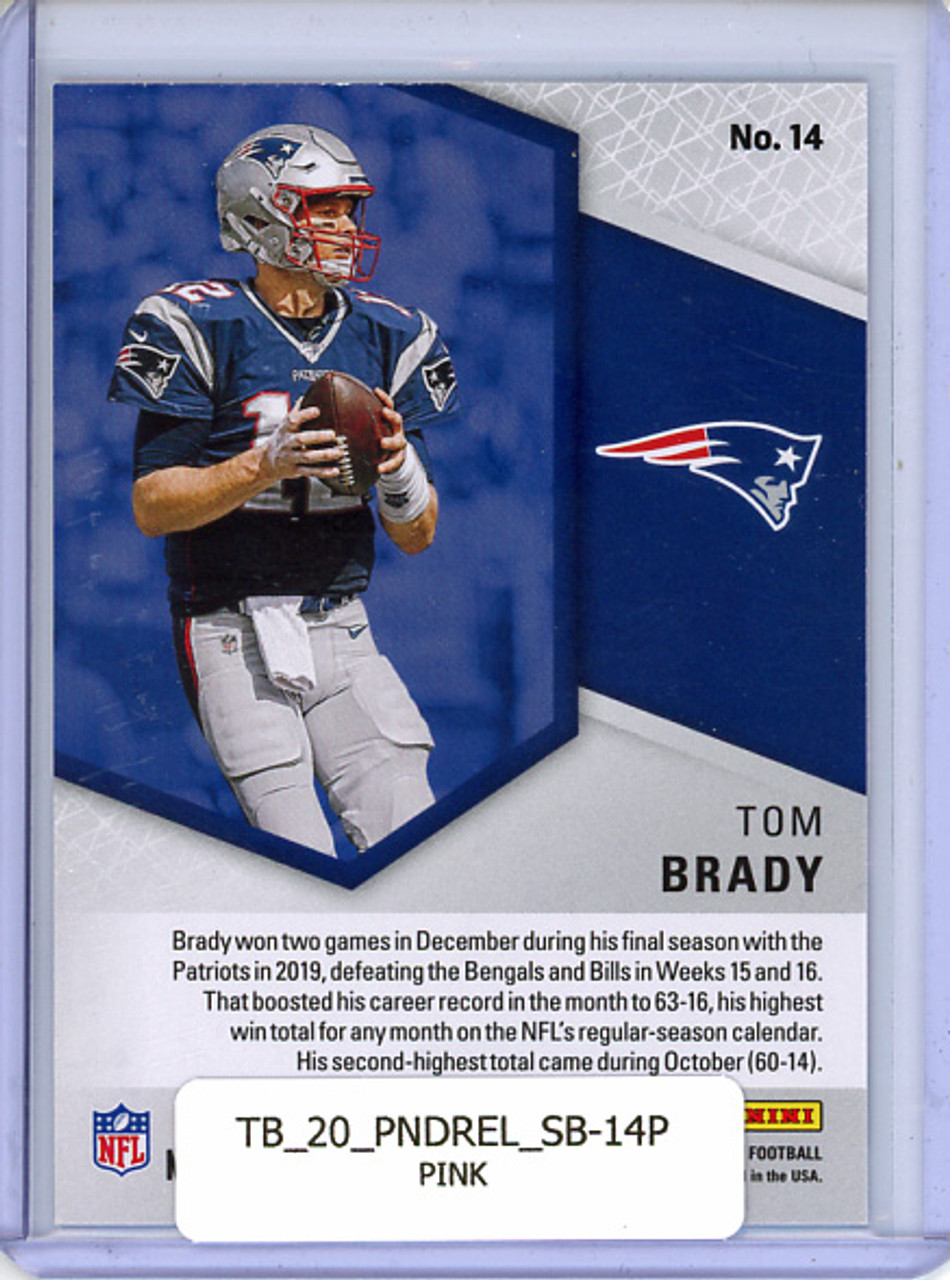 Tom Brady 2020 Donruss Elite, Spellbound #14 "Y" Pink