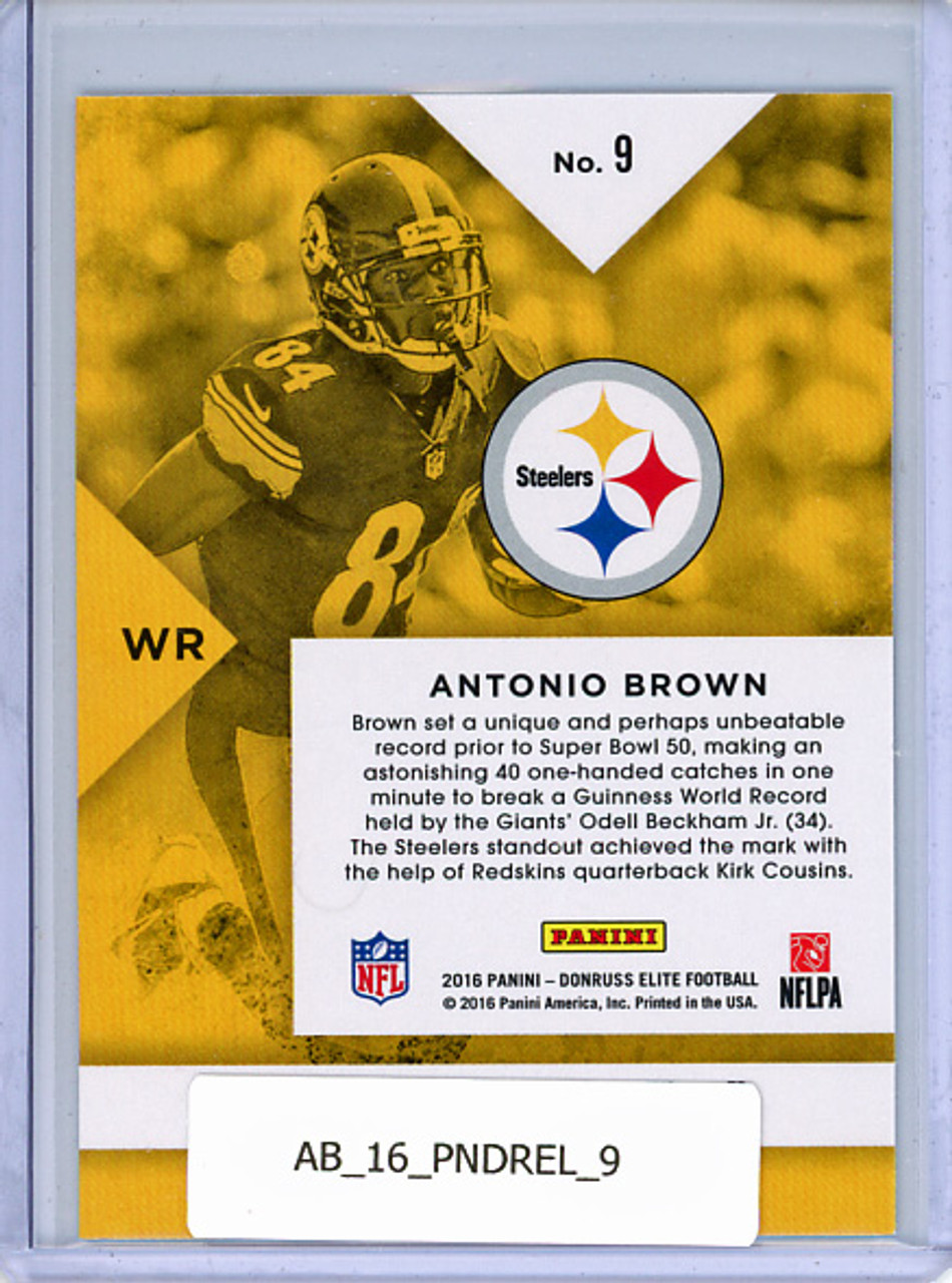 Antonio Brown 2016 Donruss Elite #9