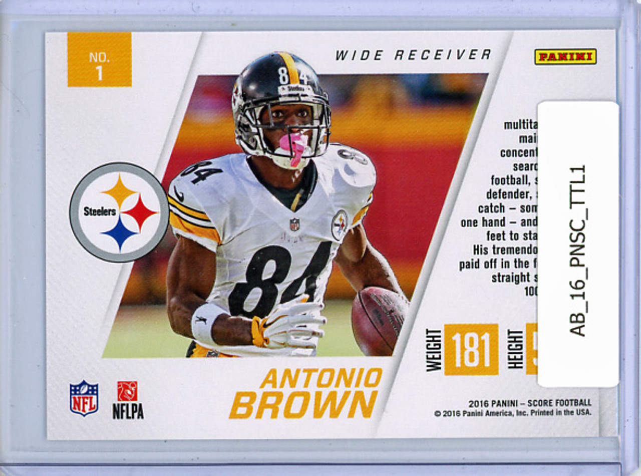 Antonio Brown 2016 Score, Toe the Line #1