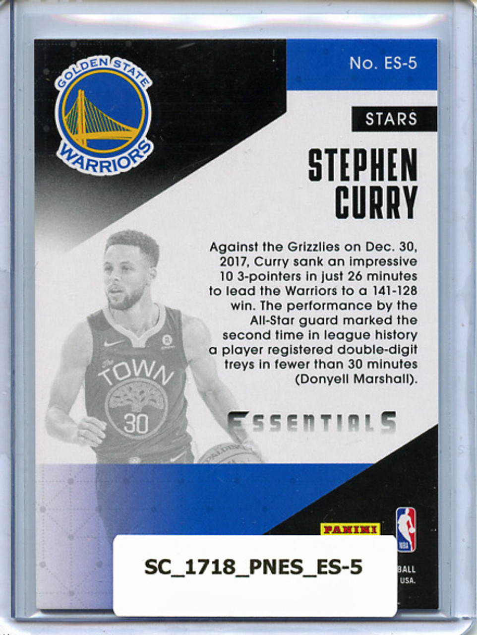 Stephen Curry 2017-18 Essentials, Essential Stars #ES-5