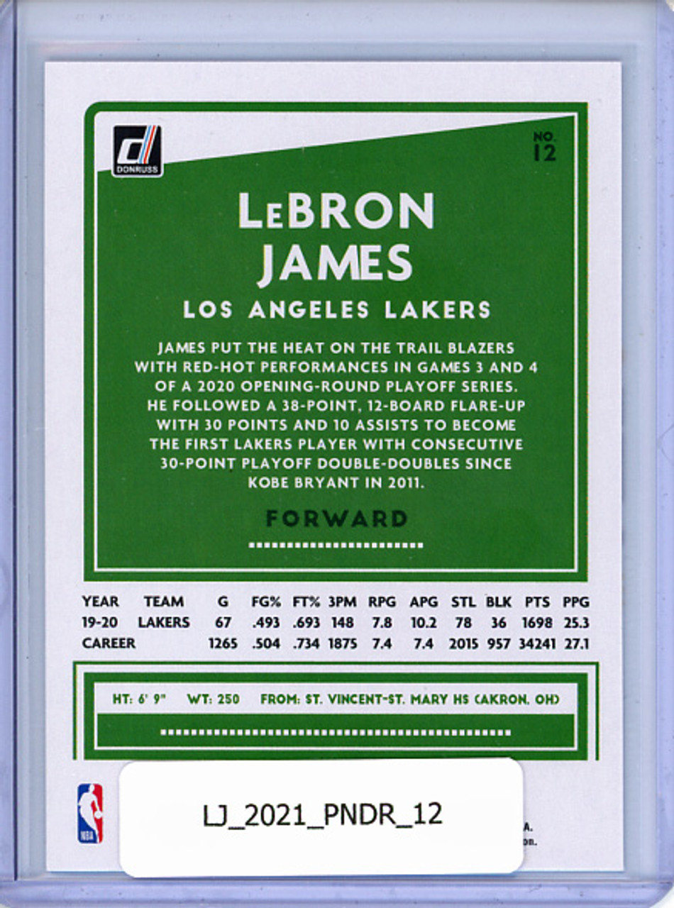 LeBron James 2020-21 Donruss #12