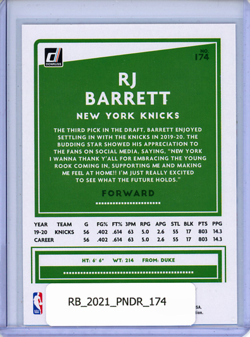 RJ Barrett 2020-21 Donruss #174
