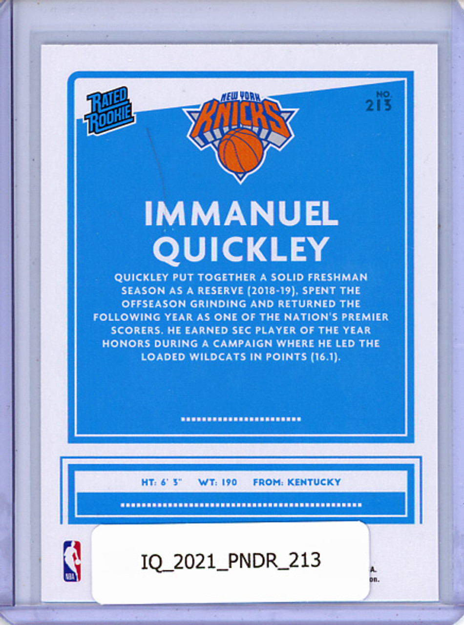 Immanuel Quickley 2020-21 Donruss #213