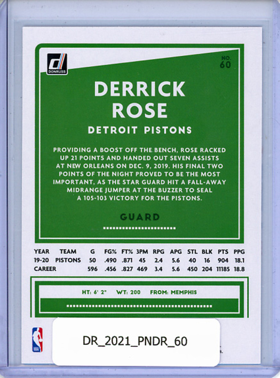Derrick Rose 2020-21 Donruss #60