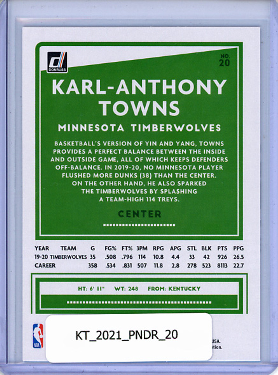 Karl-Anthony Towns 2020-21 Donruss #20