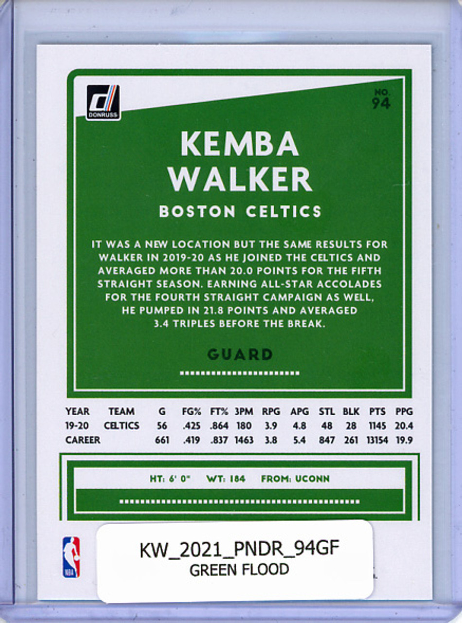 Kemba Walker 2020-21 Donruss #94 Green Flood